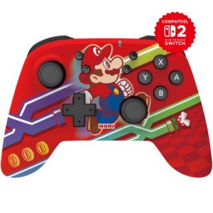 Controle Hori Horipad Wireless Mario – Nintendo Switch 1 e 2