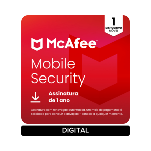 McAfee Mobile Security 1 Dispositivo (Android/iOS) Assinatura de 1 Ano