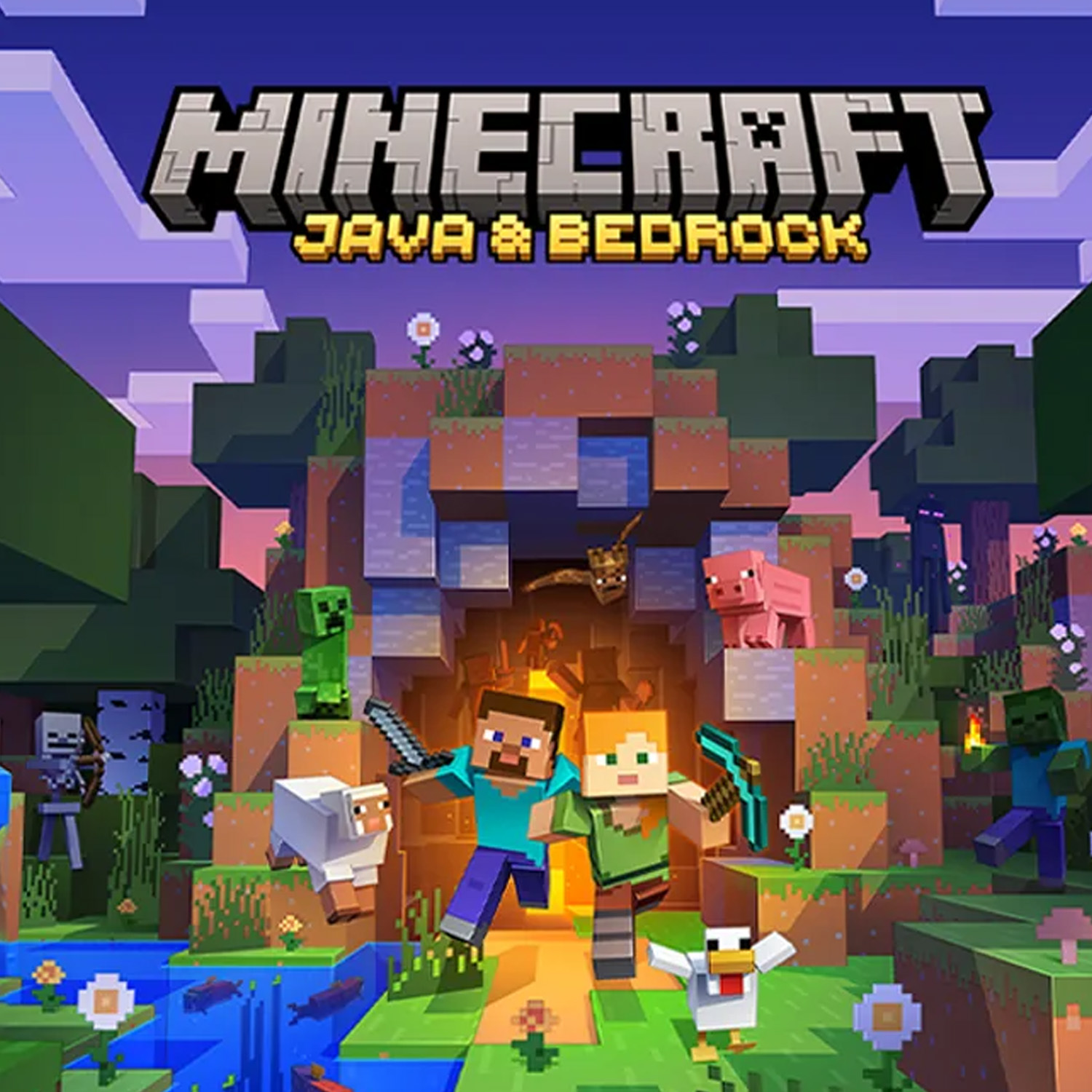Jogo Digital Minecraft Java & Bedrock Deluxe Collection – Windows, Xbox Series X|S e Xbox One
